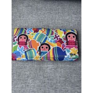 TAWI Mexican Tela Rosa Girls Colorful Tri‎ Fold 7.5" Wallet